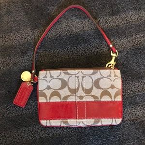 Small coach wristlet